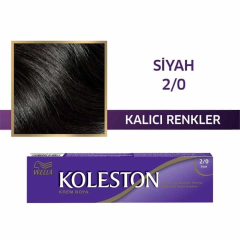 رنگ مو تیوپی Koleston 2/0 مشکی 50 میلیلیتر