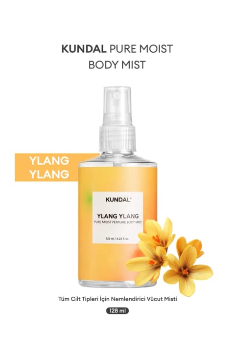 Kundal مرطوبکننده بدن میست KUNDAL Pure Moist Body Mist 128ml (Ylang Ylang)