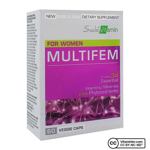 Suda Vitamin Multifem مولتی ویتامین 60 کپسول