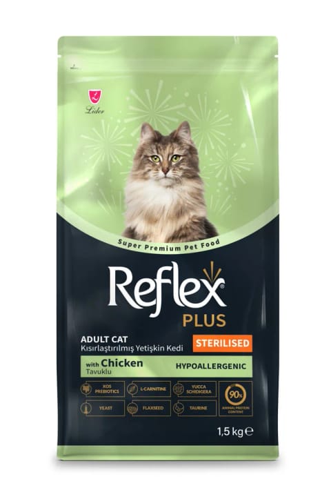 Reflex غذای گربه عقیمشده بالغ با طعم مرغ ۱.۵ کیلوگرم
