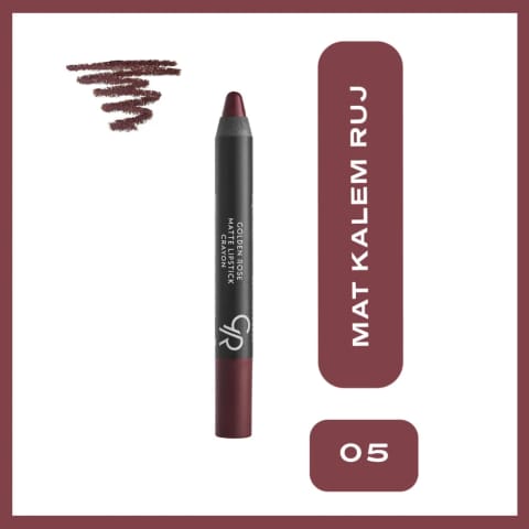 Golden Rose Matte Lipstick Crayon رژ لب شماره 05