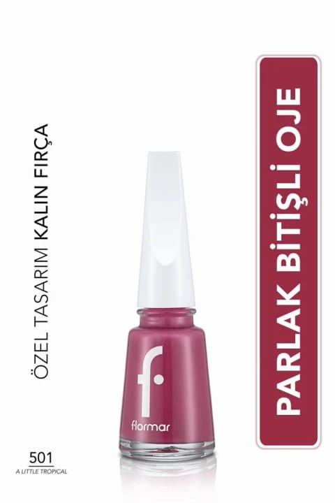 Flormar کلاسیک لاک ناخن براق با پیگمنت بالا - Nail Enamel - 501 A Little...