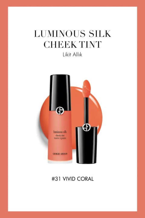 Giorgio Armani Luminous Silk Cheek Tint رژ گونه مایع 31 مرجان زنده 361427419...