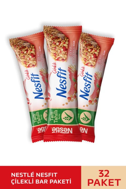 Nesfit Nestlé Nesfit توتفرنگی بار غلات کامل 32×23.5 گرم
