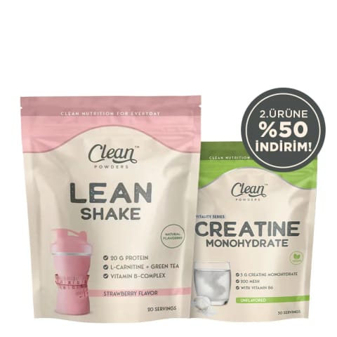 Clean Powders Lean Shake + Creatine Monohydrate ترکیبی ۱۵۰ گرمی
