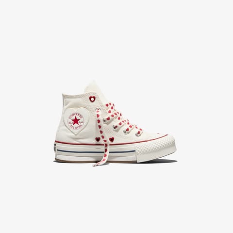 کفش اسنیکر بچگانه Converse Chucks In Love Chuck Taylor All Star EVA Lift کرم