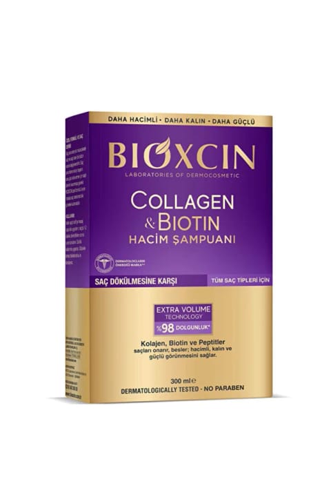 شامپو حجم دهنده Bioxcin - Collagen & Biotin - 300 میلیلیتر