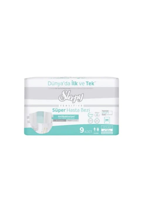 Sleepy سوپر پوشک بیمار سایز M 85-125 سانتیمتر 9 عددی