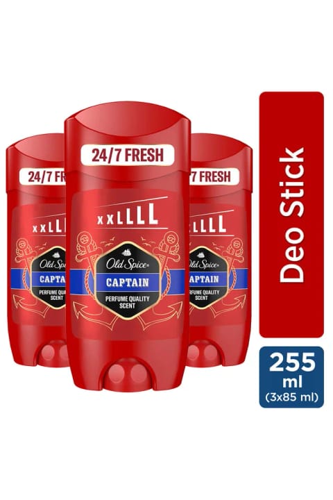 Old Spice Captain دئودورانت استیکی مردانه ۸۵ میلی‌لیتر (۳ عددی)