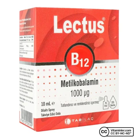 Lectus B12 Metilkobalamin 10 mL زیرزبانی اسپری