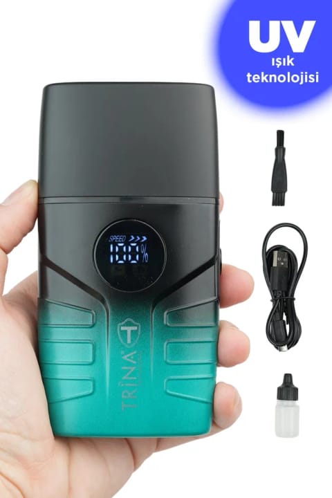 ماشین ریش‌تراش شارژی Trina Professional سبز TRNSKLKS0024GR