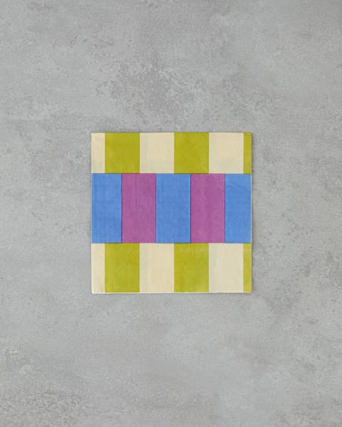 دستمال کاغذی Summer Checkers ۲۰ عددی ۳۳×۳۳ سانتی‌متر بنفش-زرد