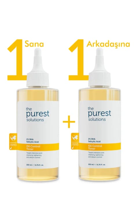 The Purest Solutions تونیک زرد پاک‌کننده حاوی Salicylic Acid یک برای تو، یک برای دوستت