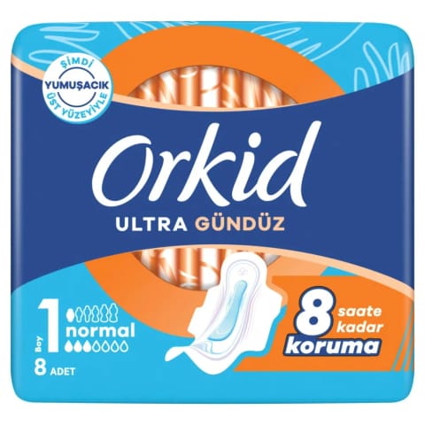 Orkid Ultra Normal (سایز 1) نوار بهداشتی بالدار 8 عددی