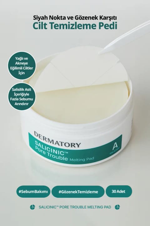 DERMATORY سالیسیلیک اسید پاککننده سبوم و پد پاکسازی پوست