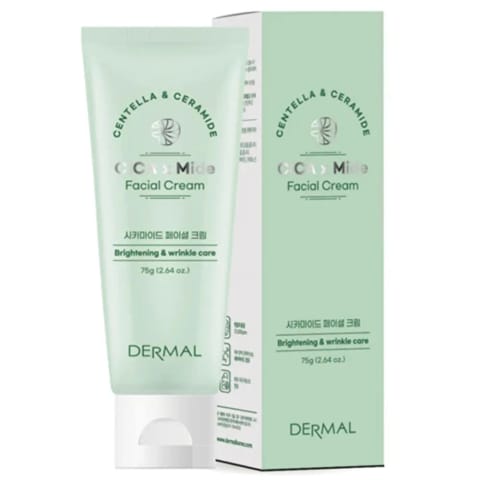 کرم روشنکننده و ضدچروک صورت Dermal Cica x Mide