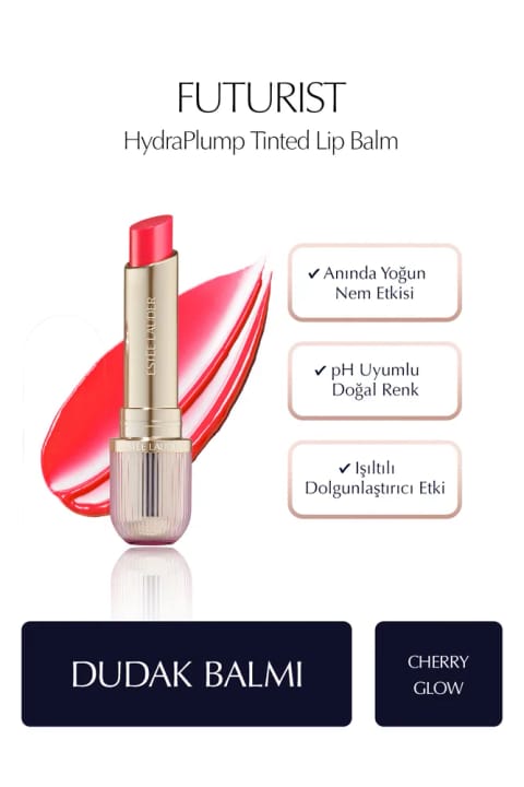 بالم لب رنگی Estee Lauder Futurist HydraPlump - رنگ: Cherry Glow