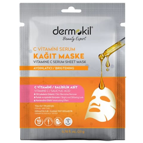 Dermokil Vitamin C Kağıt Serum Maske