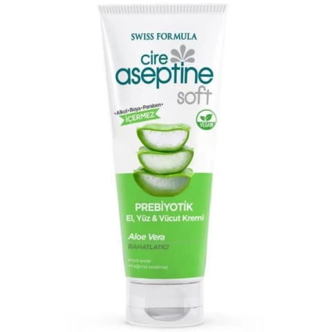 Cire Aseptine Soft Aloe Vera کرم نرم‌کننده پروبیوتیک آلوئه‌ورا 75 میلی‌لیتر