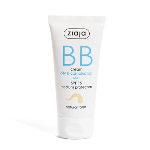 Ziaja BB کرم با رنگ طبیعی برای پوست چرب و مختلط ۵۰ میلیلیتر