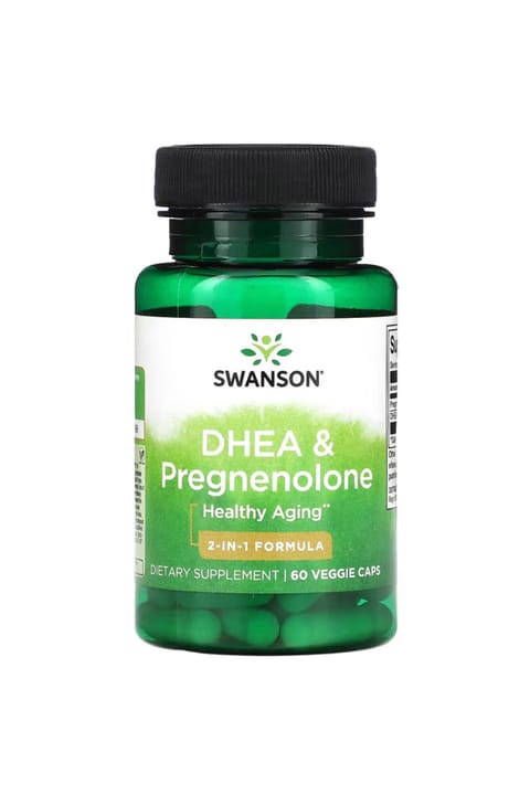 Swanson Dhea & Pregnenolone، 60 کپسول گیاهی نسخه آمریکا