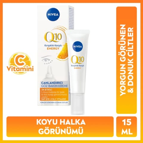 Nivea Q10 Energy C Vitamini کرم دور چشم revitalisant ۱۵ میلیلیتر