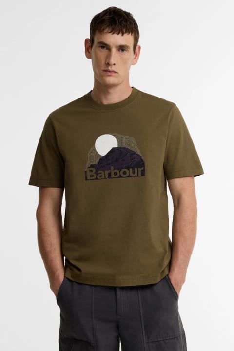 تیشرت ریلکس Barbour مدل Wadsworth رنگ Beech کد OL78