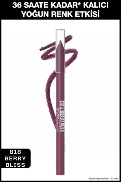 مداد چشمی ژلهای Tattoo Liner Maybelline New York - Berry Bliss - مِردوم