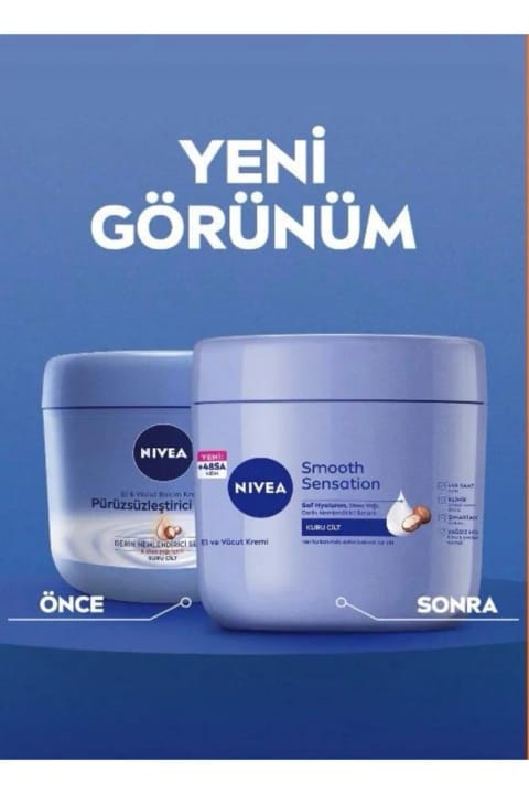 NIVEA کرم مرطوب‌کننده دست و بدن نیوآ، مخصوص پوست خشک 400ml