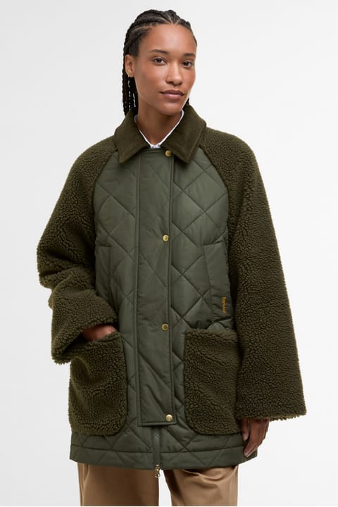کاپشن کاپیتونه Barbour Barden OL71 زیتونی-Ancient