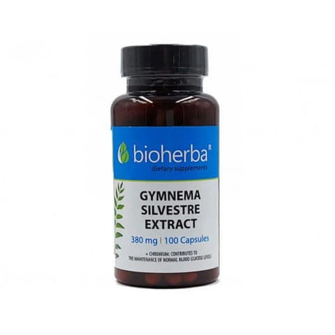 Bioherba عصاره Gymnema Silvestre پشتیبان قند خون ۳۸۰ میلی‌گرم ۱۰۰ کپسول