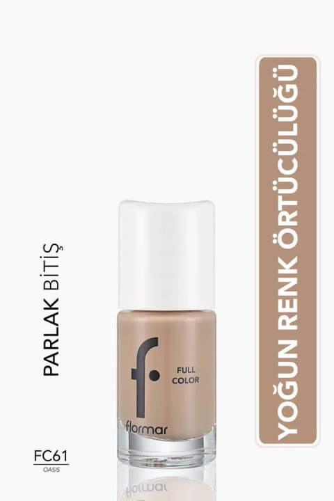 Flormar Full Color Nail Enamel لاک غلیظ و براق - رنگ Oasis