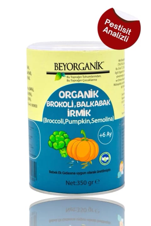BEYORGANİK Organic Broccoli Pumpkin Semolina 250g