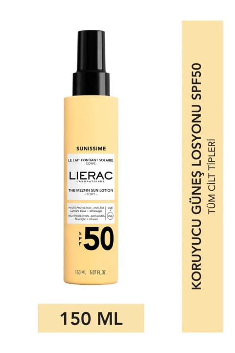 لیراک سانیسیم شیر ذوب شونده آفتاب SPF50 150 میلیلیتر