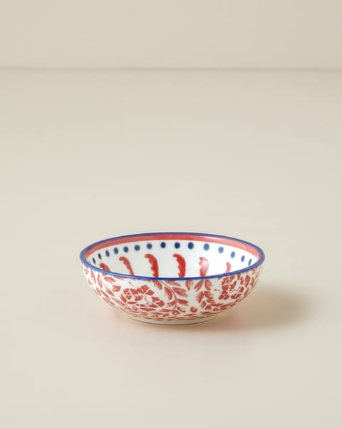 کاسه Verlune New Bone China ۹ سانتی‌متری آبی - صورتی