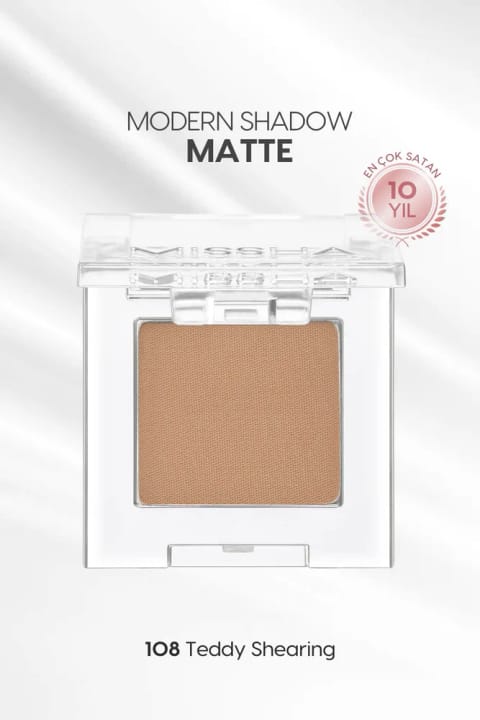 Missha سایه چشم تکی مات با بافت نرم و بدون پودرپاشی Modern Shadow Matt — 108 Teddy Shearing