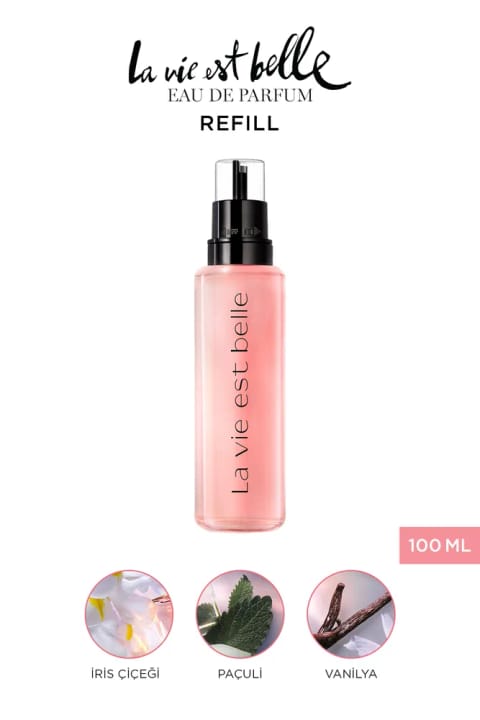 Lancome La Vie Est Belle 100 ml Refill قابل شارژ مجدد عطر زنانه 3...