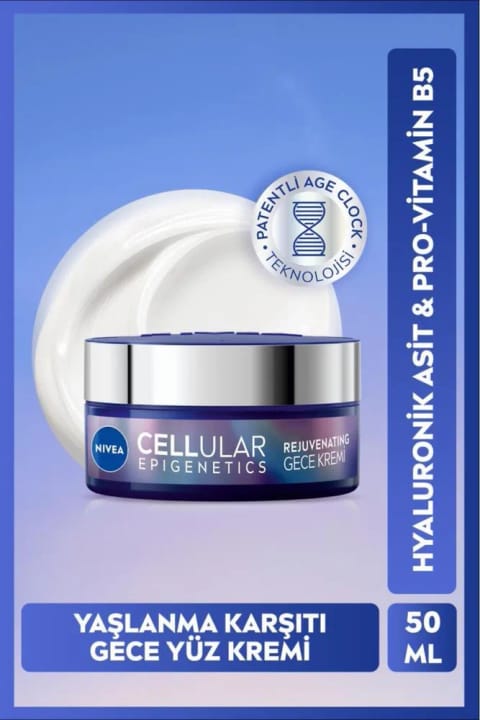 NIVEA Epigenetics Rejuvenating کرم شب ضد پیری صورت 50ml