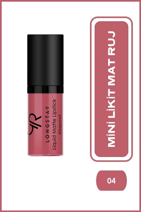 Golden Rose Longstay Liquid Matte Lipstick Mini - 04 - رژ لب مایع مات ماندگار طولانی