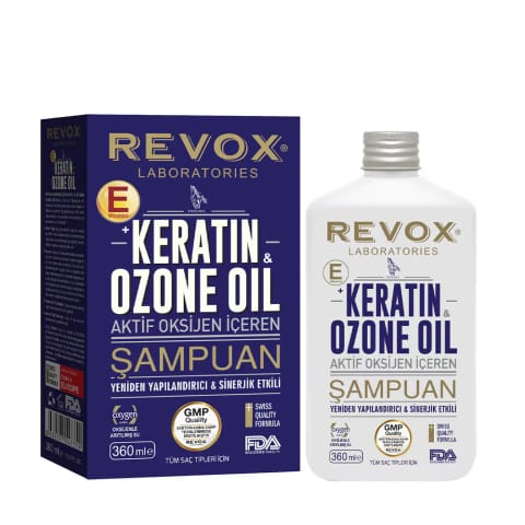 Revox Keratin & Ozon Oil حاوی اکسیژن فعال و ویتامین E برای بازسازی مو