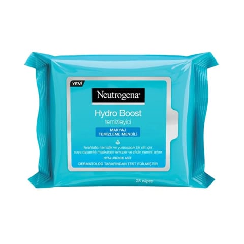 Neutrogena Hydro Boost دستمال پاک‌کننده آرایش ۲۵ عددی