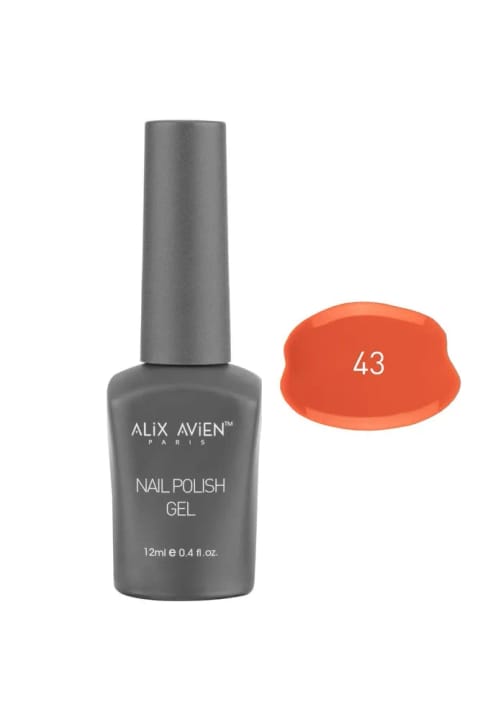 Alix Avien UV ماندگار ژل لاک مرجانی 43 - Gel Polish - 12 میلیلیتر