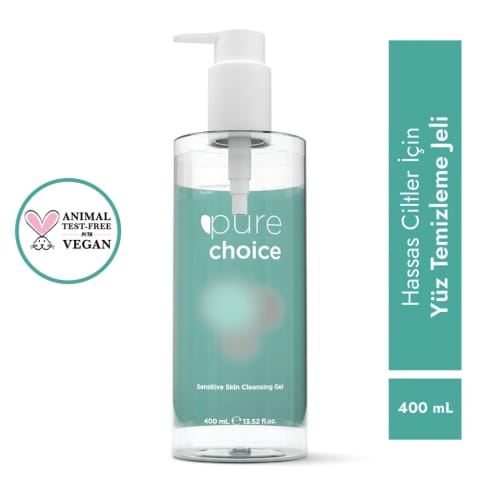 Pure Choice ژل شستشوی صورت مناسب پوست حساس 400 میلی‌لیتر