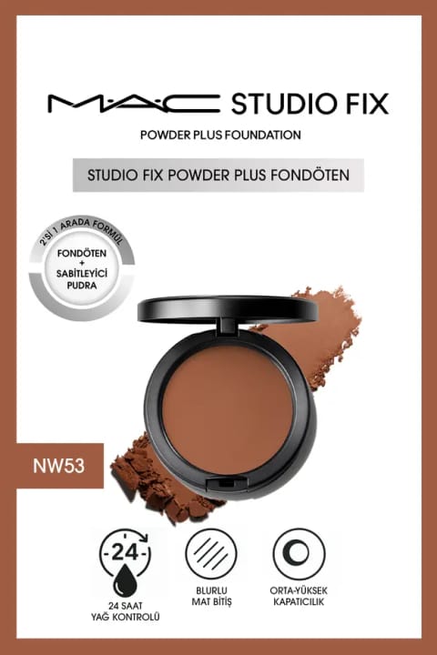فونداسیون پودری M.A.C Studio Fix Powder Plus - NW53