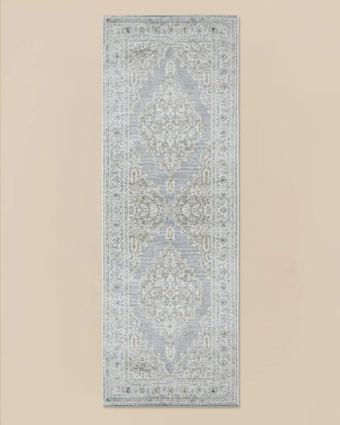 فرش کناره Serenity 80×150 سانتی‌متر خاکستری روشن