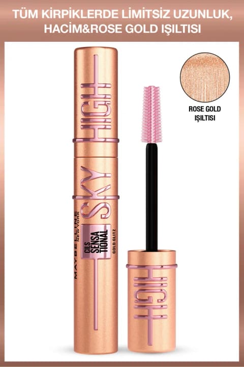 Maybelline New York Sky High Rosegold Glitz ماسکارا