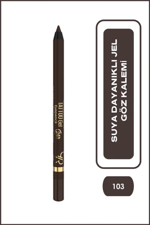 Golden Rose Tattoo Gel Eyepencil - 103 Brown - مداد ژلی چشم با ماندگاری طولانی