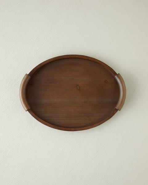 سینی تزئینی Denita MDF 41×30 سانتی‌متر قهوه‌ای