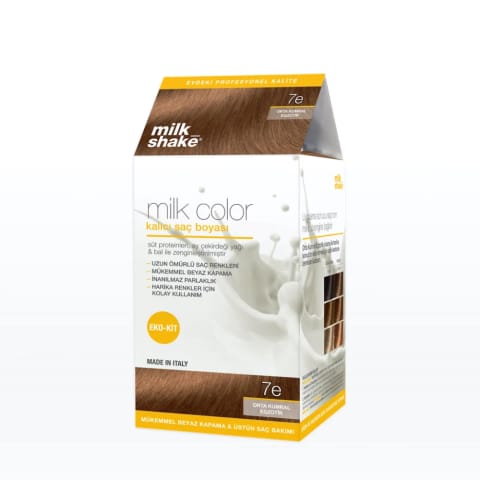 میلک شیک Milk Color ست رنگ مو دائم اکو 7E بلوند متوسط اگزوتیک