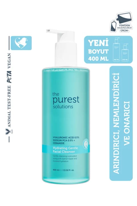 The Purest Solutions ژل پاککننده مرطوبکننده و ترمیمکننده سد پوستی برای پوست خشک و مختلط